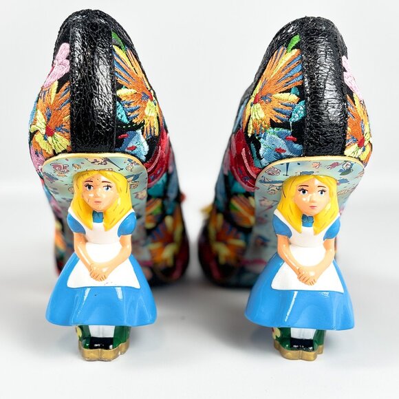 Irregular Choice x Disney Alice in Wonderland Flowers Can’t Talk Heels – Size 39 - Picture 10 of 11